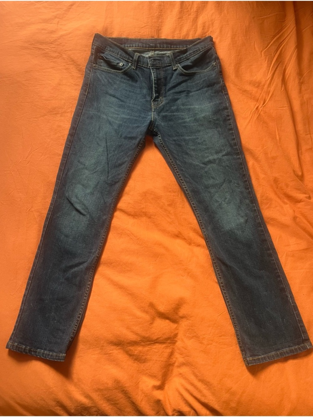 Levi's 511 Men's Straight Jeans in Deep Blue Denim
